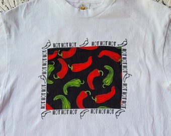1990s Hot Peppers Tee L