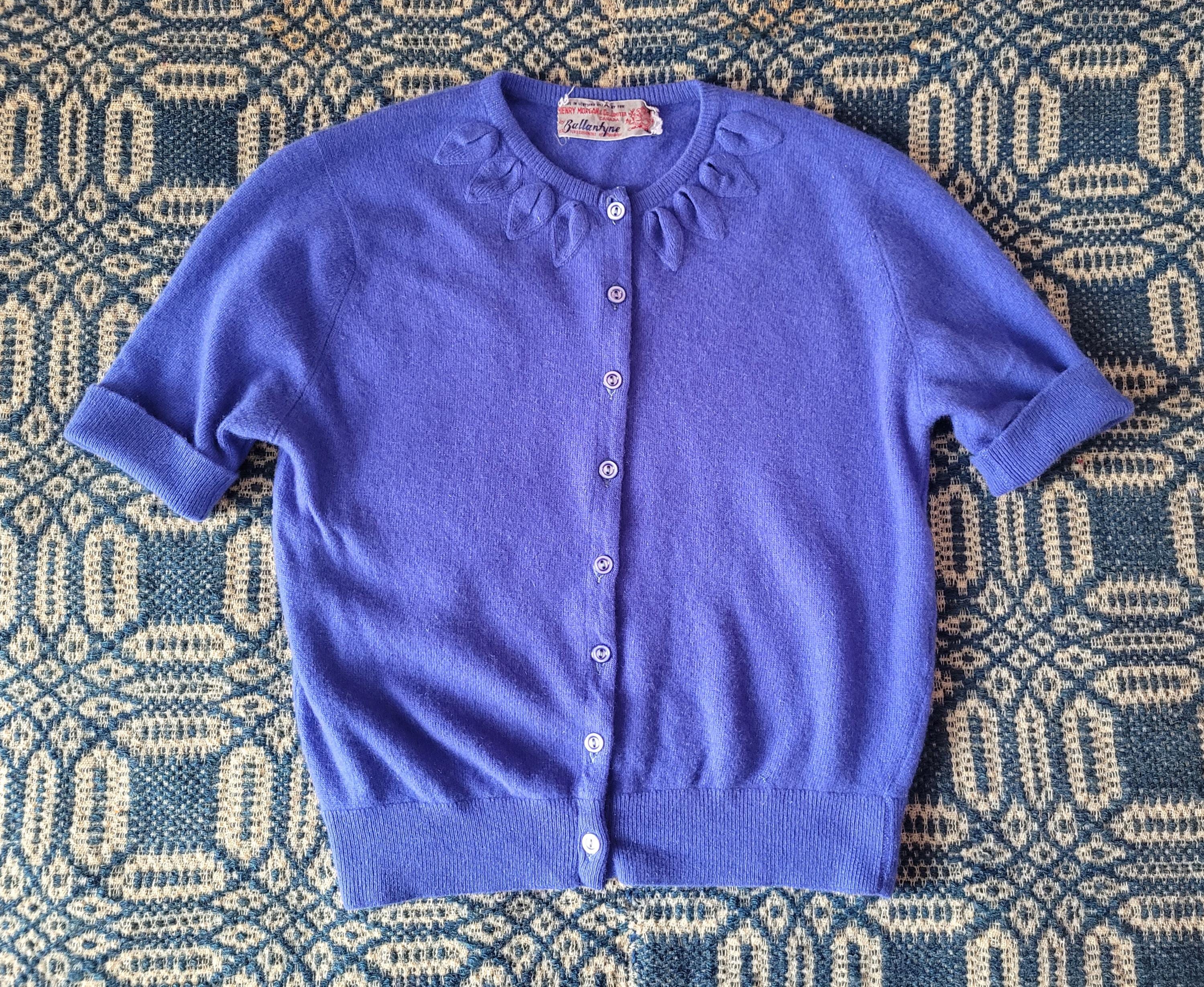 トップス Ballantyne Cashmere Cardigan 70s 80s Vintage ballantyne cashmere cardigan - Gem