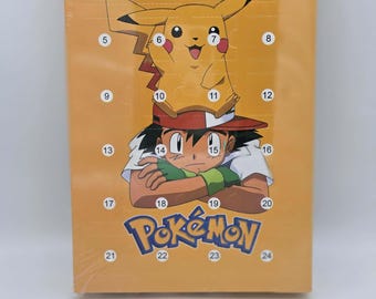 Calendario de Adviento Pokémon 2026 – 24 minifiguras – Cuenta regresiva de Navidad para niños – Regalo de anime para gamers – Caja sorpresa navideña