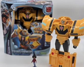 Figura de acción Transformers EarthSpark Bumblebee Spin Changer / Hasbro 8" Juguete / Regalo / Divertido / Raro /