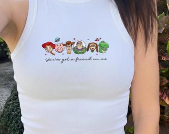 EMBROIDERED Disney Toy Story Tank Top, Magic Kingdom WDW Shirt, You've Got a Friend in Me Gift
