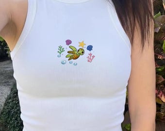 Embroidered Finding Nemo Tank Top, Disney Nemo Tank Top, Disney World Vacation Outfit Gift For Friends