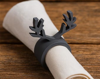 Geweiring voor servetten – decoratie voor de feestdagen – 3D-afdrukbaar – digitale download