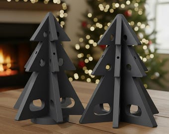 Kerstboomtafeldecoratie STL (set) – 3D-afdrukbaar – digitale download