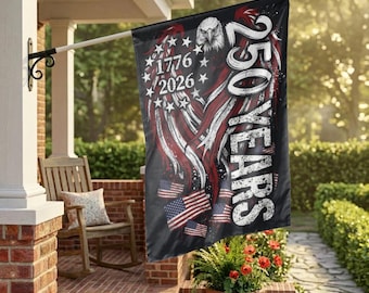 Patriotic Semiquincentennial Garden Flag, American Eagle 1776-2026 Outdoor Decor