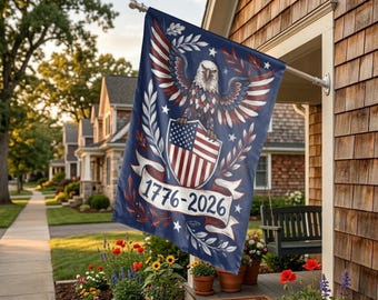 American Eagle Garden Flag, USA 250th Anniversary Patriotic Decor