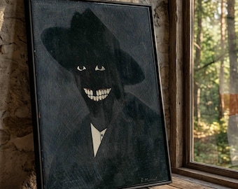 Kerry James Marshall Porträttduk, Abstrakt Afroamerikansk Konst, Modern Expressionism
