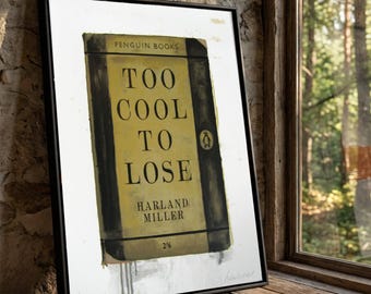 Impression sur toile Harland Miller Penguin Books, art mural littéraire