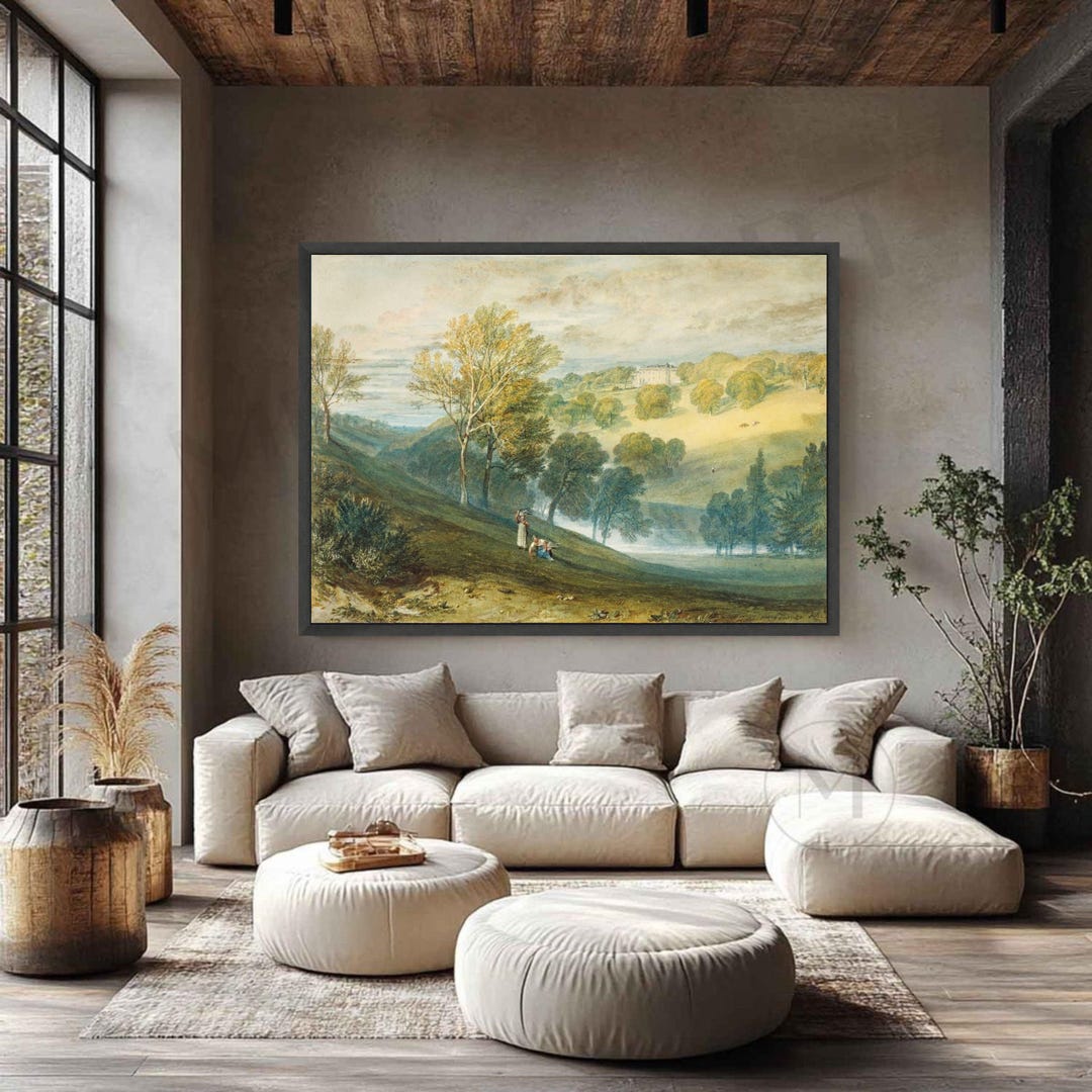 Turner Landscape Canvas Print, Autumn Countryside Wall Art - Etsy