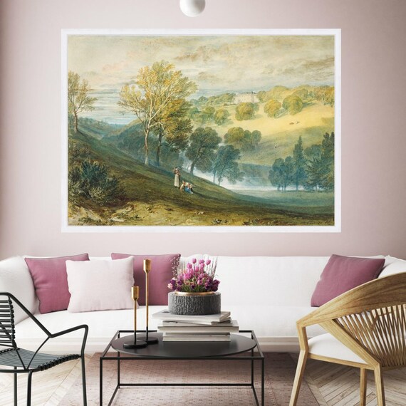 Turner Landscape Canvas Print, Autumn Countryside Wall Art - Etsy