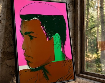 Muhammad Ali Pop Art Canvas Print, Vibrant Home Decor