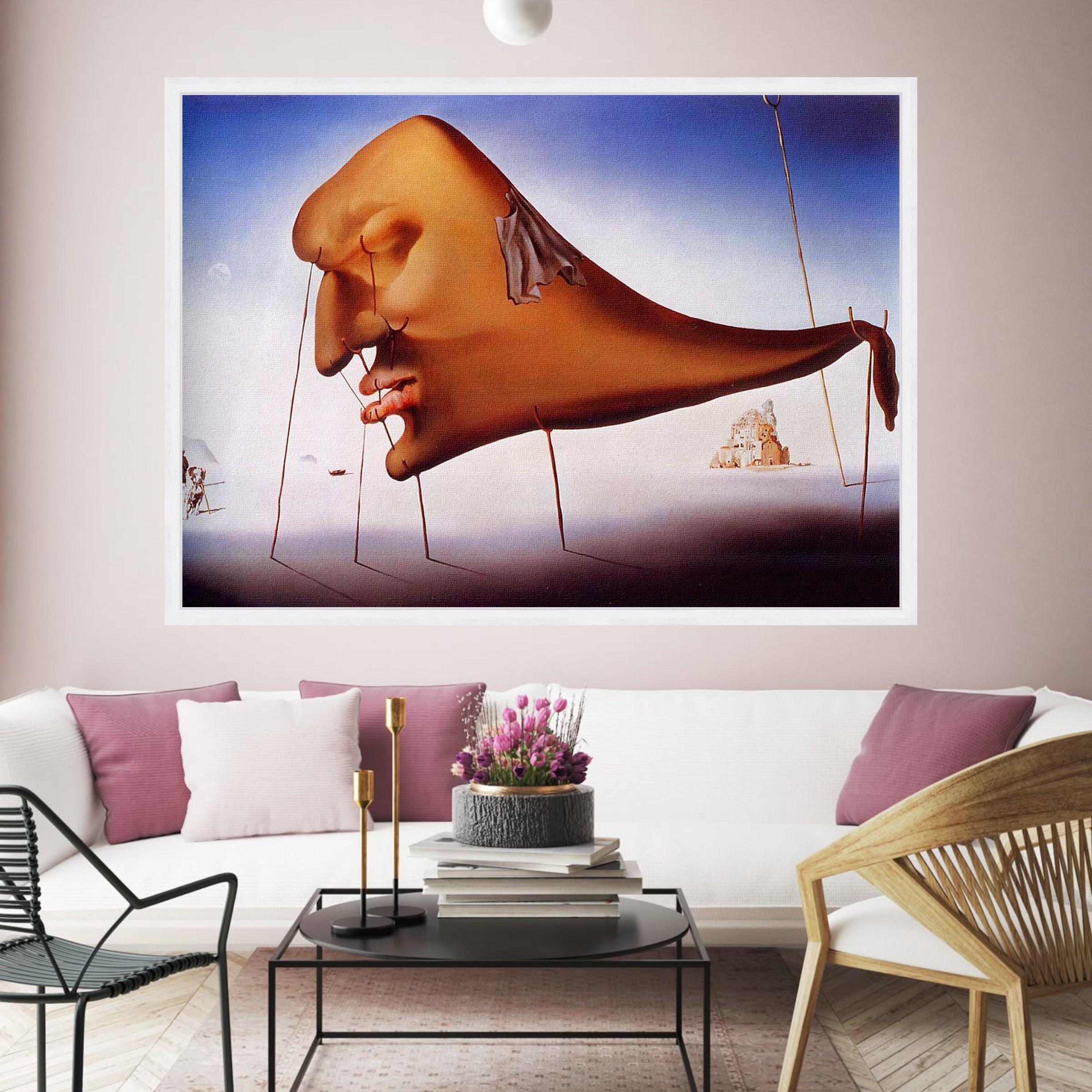 Salvador Dali Surreal Floating Face Canvas Art Print - Etsy