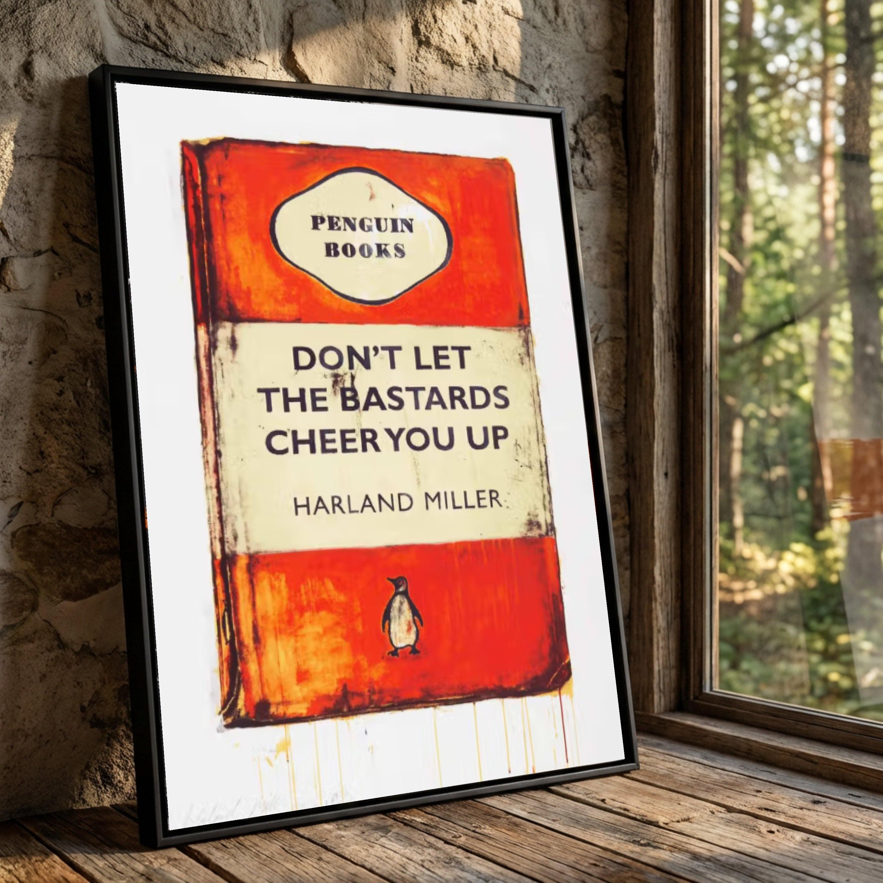 Affiche / Toile Harland Miller - "Je Suis Le Seul" - Décoration Murale Artisanale