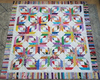 GORGEOUS PINEAPPLE BLOSSOM Quilt Top