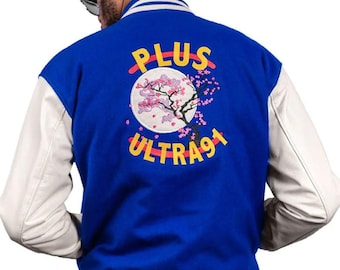 Kurtka uniwersytecka Plus Ultra Style, kurtka baseballowa Go Beyond, odzież uliczna inspirowana anime, japońska manga w modzie na prezent cosplay