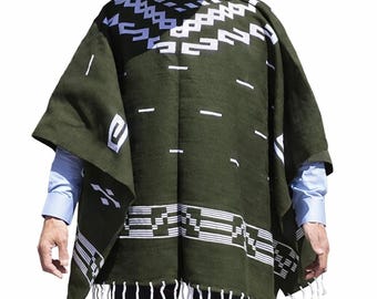 Eine Handvoll Dollar Clint Eastwood Cowboy Poncho | Handgefertigte Boho Wolle Schal | Weihnachten gemütliche Wrap | Festival & Halloween Outfit