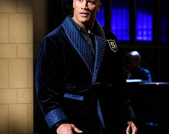 Men's Unisex Handmade SNL Five Timers Velvet Club Smoking Robe Jacket Coat