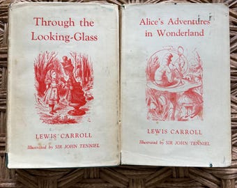1950年代の『不思議の国のアリス』と『鏡の国のアリス』、テニエルの