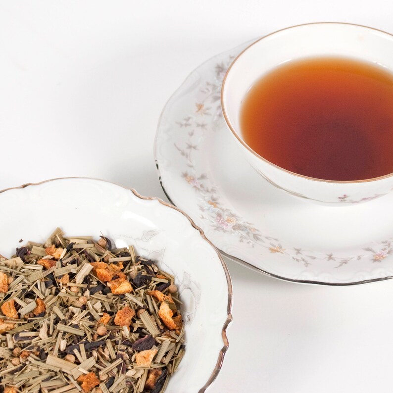 Lemon Ginger Tea Herbal Tea Organic Loose Leaf Tea Tea Etsy