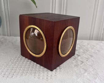 Wazon z drewna rzeźbiony ręcznie w stylu vintage | Wazon z rzeźbionego drewna w stylu urny | Rustykalny wystrój domu w stylu Cottagecore