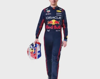 Red Bull Max CIK/FIA Level 2 Go Kart Race Suit F1 Karting Gear