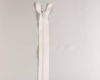 Scheiden van de rits #5 - scheiden wit kunststof rits - korset rits 15 inch - vest rits