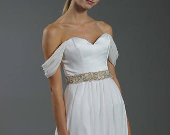 Size 6 - Bridal Separates - Sweetheart Corset - Silk Bridal Corset - Wedding Dress - Bridal Bodice - Strapless Bridal Gown - Boned Bodice
