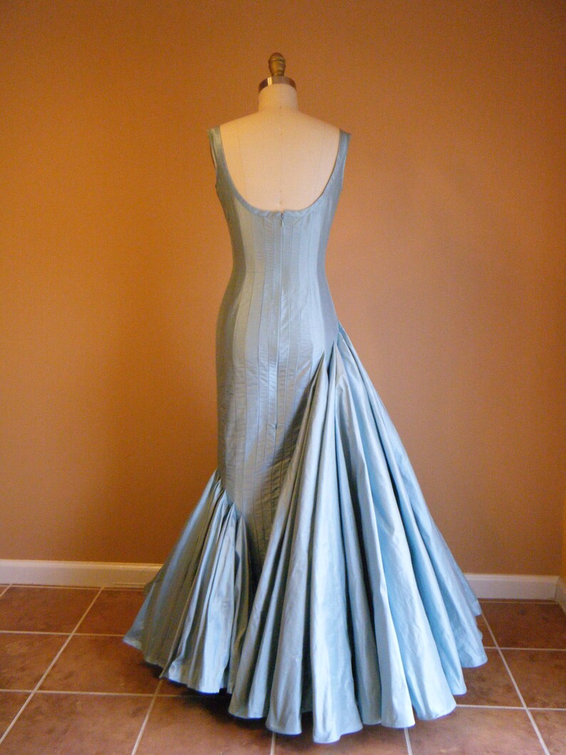 Formal Gown Wedding Gown Asymetrical Silk Mermaid Gown in - Etsy