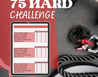 75 Day Challenge Spreadsheet | Fitness Tracker Template 75 Daily Habit Tracker Health & Wellness Planner 75 Days Google Sheets