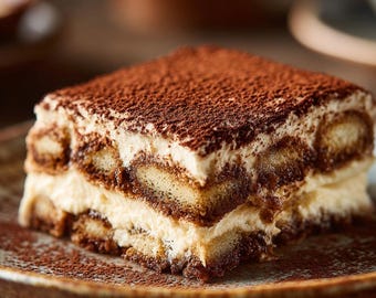 Receta fácil de tiramisú: Guía de postres italianos clásicos – Pastel de café con mascarpone sin hornear (Descarga digital en PDF)