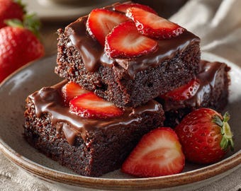 Chocolate Covered Strawberry Brownies: Fudgy Gourmet Dessert Guide (Digital PDF)