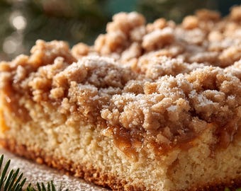 Receta de pastel de ponche de huevo con migas (PDF): Pastel navideño suave y especiado (Descarga digital)