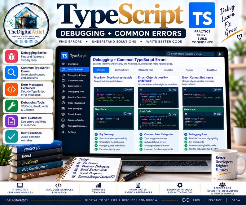 TypeScript Cheat Sheets + Interactive Practice Tracker image 14