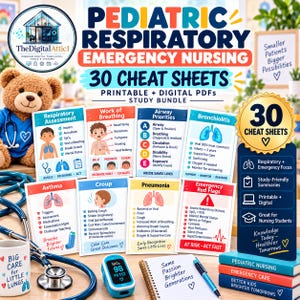 Pediatrisk andnings- och akutsjukvård | 30 fusklappar PDF
