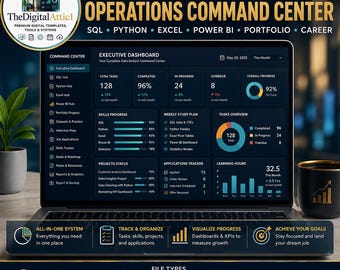 Data Analyst Operations Command Center | SQL Python Power BI Portfolio Job Tracker | Interactive Analytics Dashboard