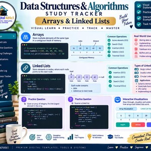 Data Structures & Algorithms Cheat Sheets + Coding Tracker imagen 4