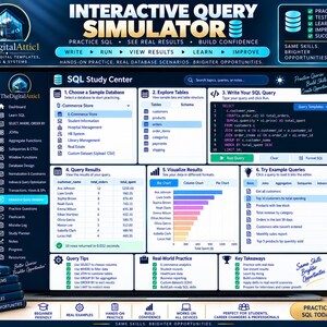 SQL Cheat Sheets + Interactive Database Practice Tracker image 13