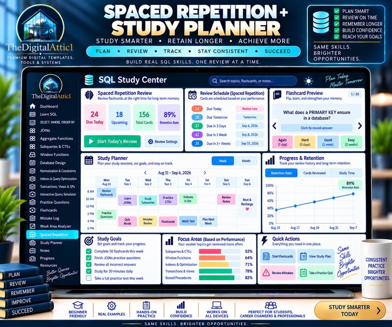 SQL Cheat Sheets + Interactive Database Practice Tracker image 16