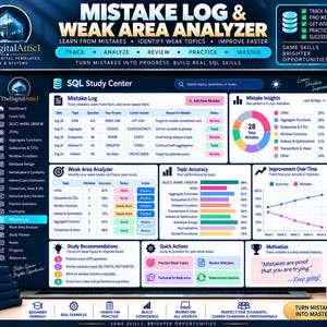 SQL Cheat Sheets + Interactive Database Practice Tracker image 15