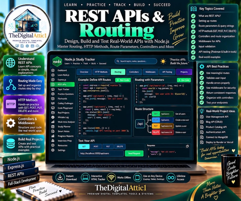 Node.js Cheat Sheets + Interactive Backend Practice Tracker image 9