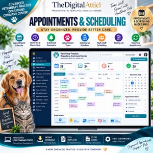 Advanced Veterinary Practice Command Center | Scheduling Inventory Billing KPI Dashboard image 5
