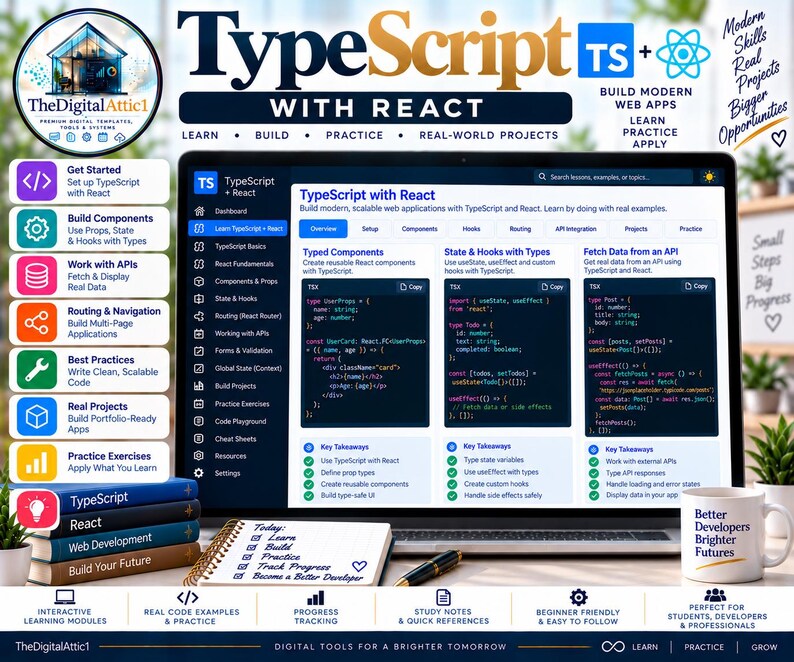 TypeScript Cheat Sheets + Interactive Practice Tracker image 13