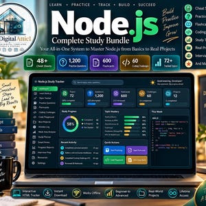 Node.js Cheat Sheets + Interactive Backend Practice Tracker