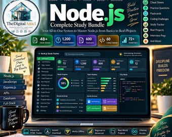 Node.js Cheat Sheets + Interactive Backend Practice Tracker