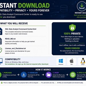 SQLデータアナリストコマンドセンター | SQL学習プランナー、クエリ練習、ポートフォリオプロジェクト＆面接トラッカー | インタラクティブHTMLダッシュボード 画像 19