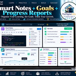 JavaScript Cheat Sheet Bundle + Interactive Coding Practice Tracker immagine 16