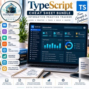 TypeScript Cheat Sheets + Interactive Practice Tracker image 1