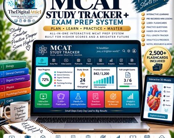 MCAT-Lernplattform & Prüfungsvorbereitungssystem | Karteikarten, Übungsfragen, Lernplaner, CARS-Tracker