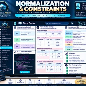 SQL Cheat Sheets + Interactive Database Practice Tracker image 10