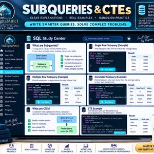 SQL Cheat Sheets + Interactive Database Practice Tracker image 7